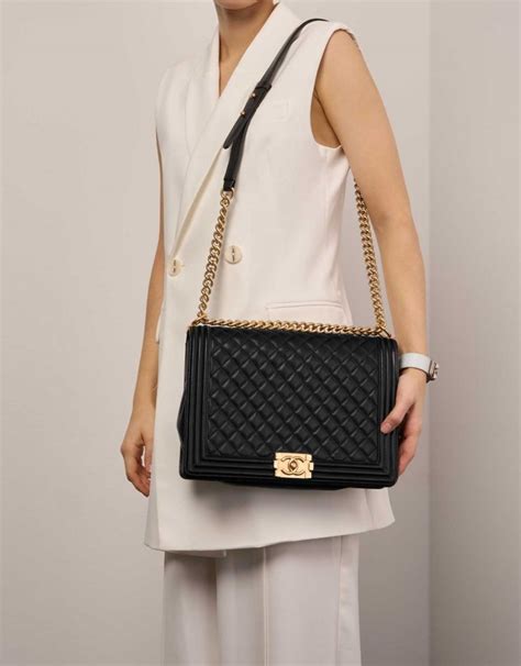 black chanel boy bag wedding outfit|boy Chanel bag price.